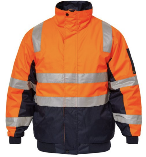 Picture of WorkCraft Hi Vis Modern Reflective Bomber Jacket